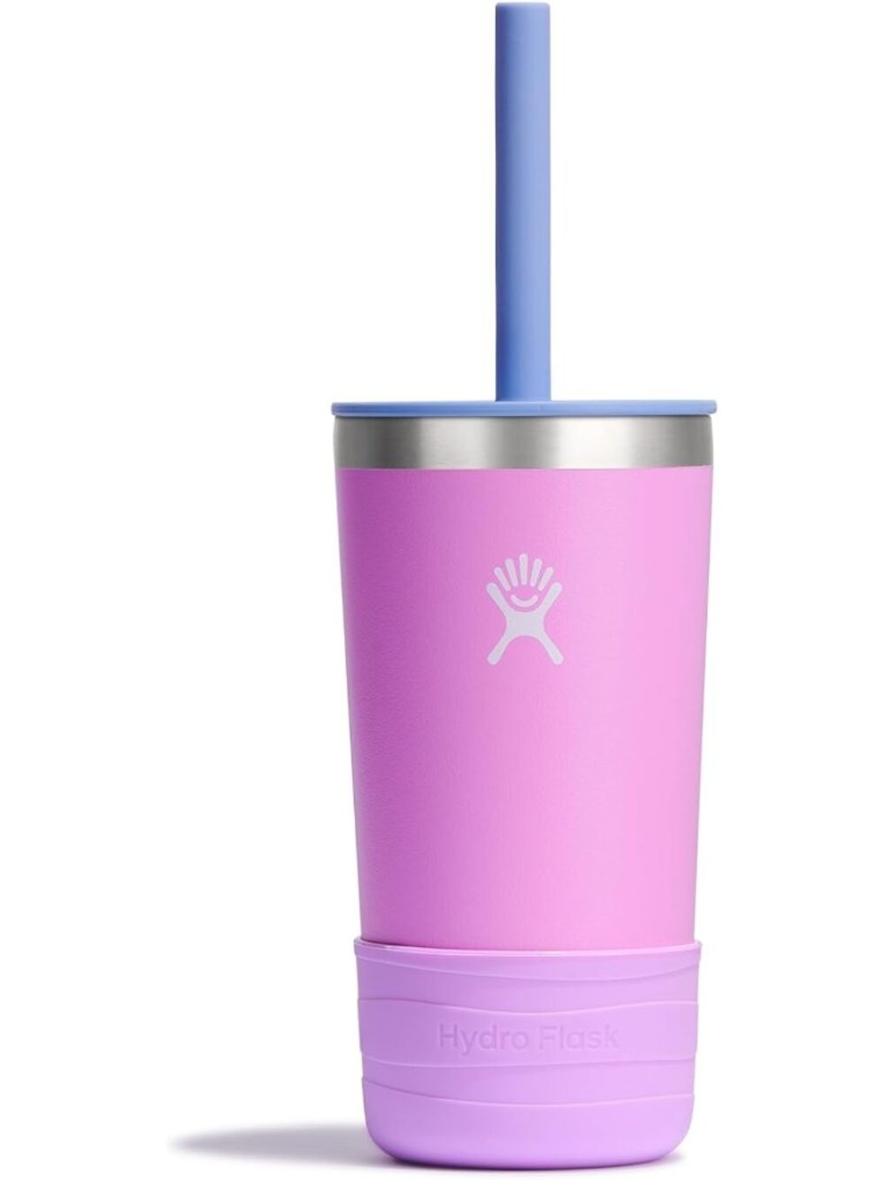Insulated 12 Oz Kids Tumbler with Lid & Straw - Perfect for School, Anemone